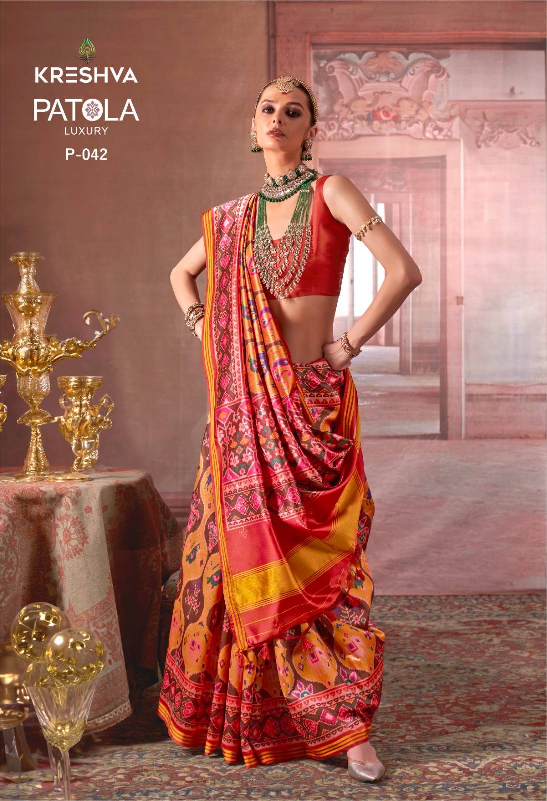Kreshva Patola Luxury Wholesale saree price list